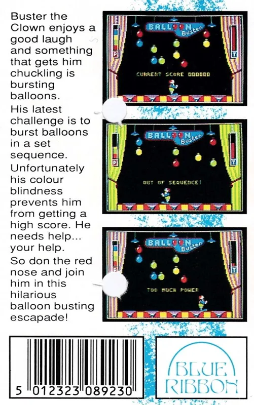 Balloon Buster box back