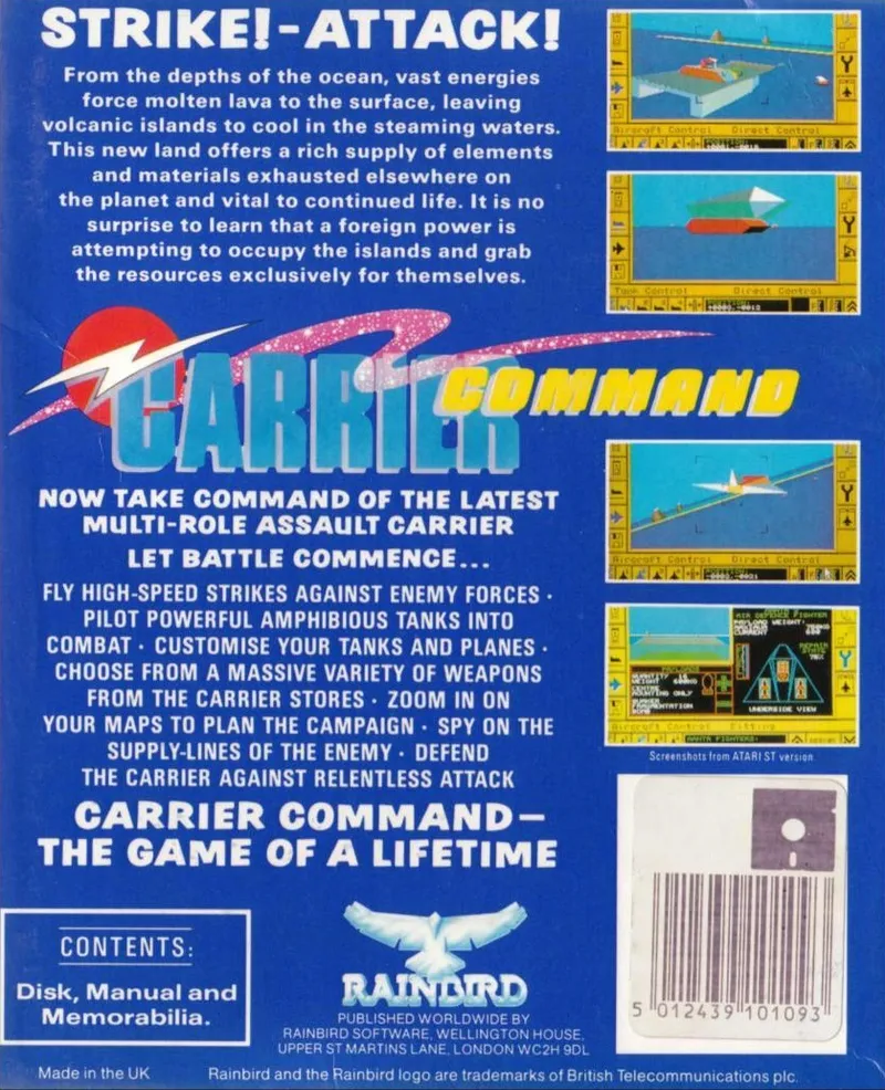 Carrier Command box back