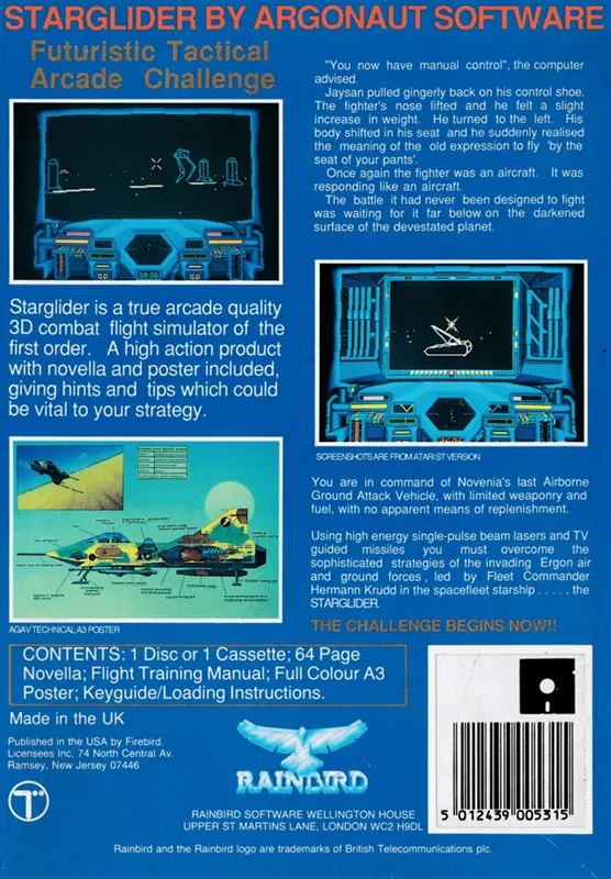 Starglider box back