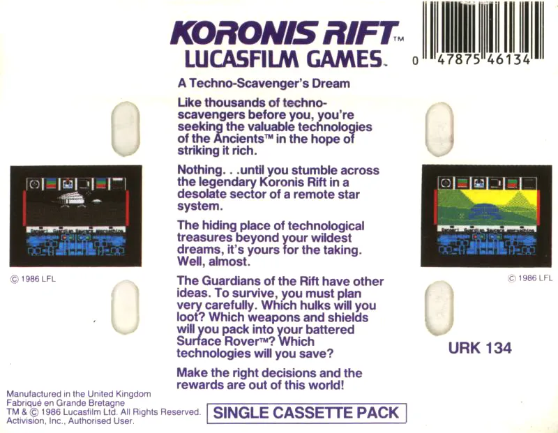 Koronis Rift box back