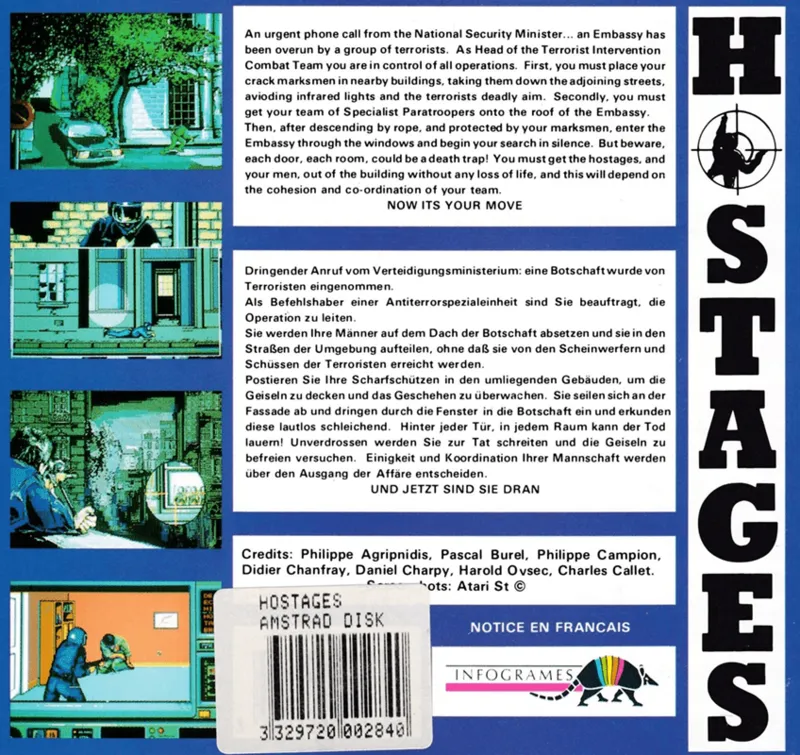 Hostages box back