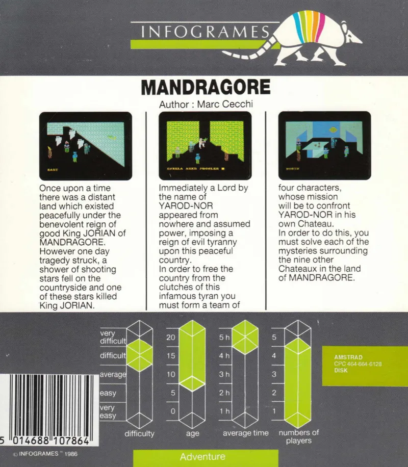 Mandragore box back