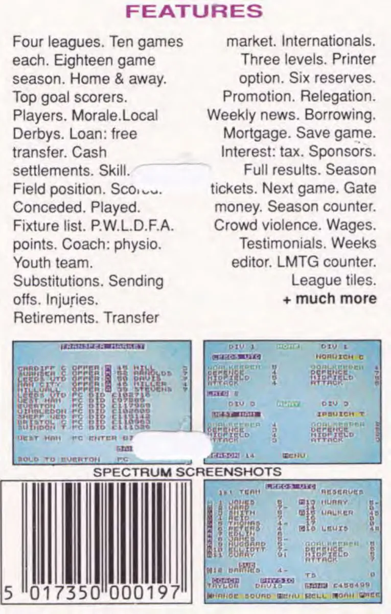 2 Player Super League box back