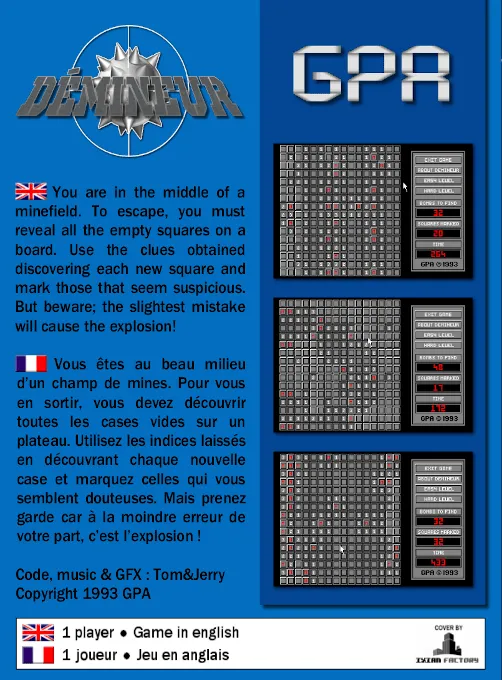 Demineur box back