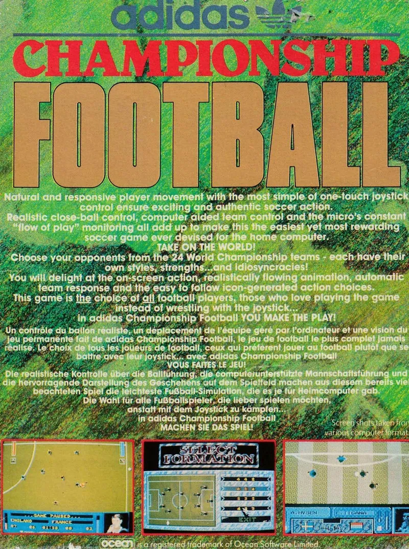 Adidas Championship Football box back