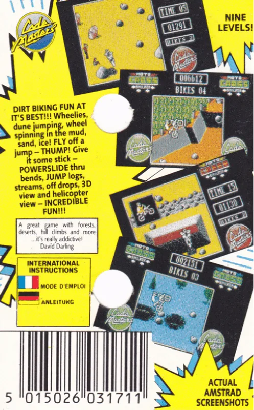 Moto Cross Simulator box back
