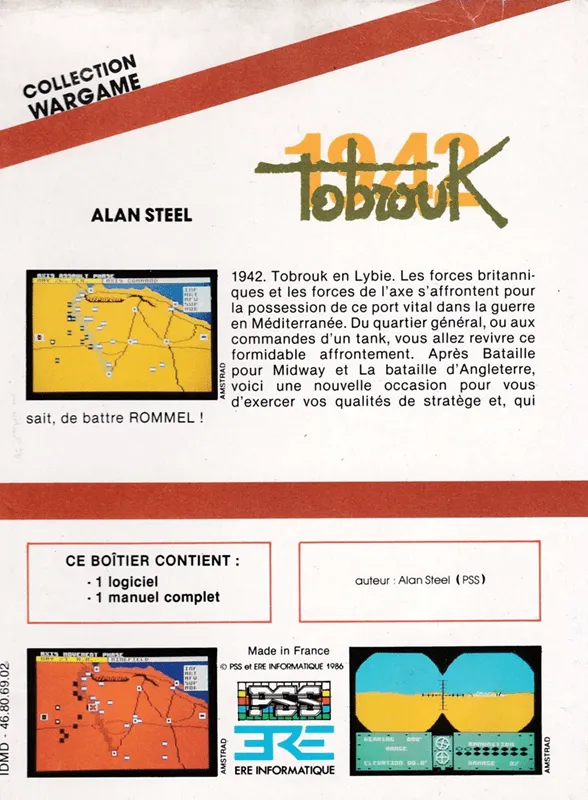 Tobruk 1942 box back