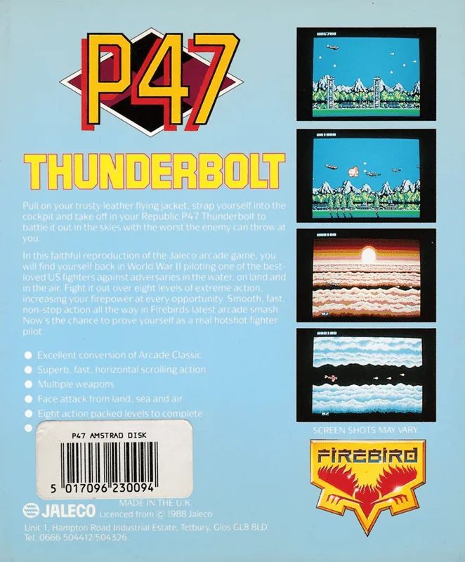 P-47 Thunderbolt: The Freedom Fighter box back