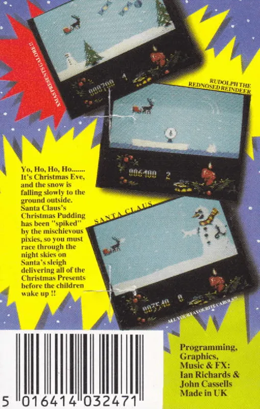 Santa's Christmas Capers box back