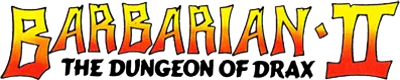 Barbarian II: The Dungeon of Drax logo
