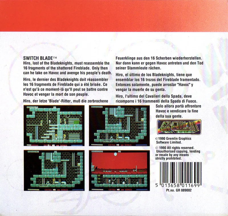 Switch Blade box back