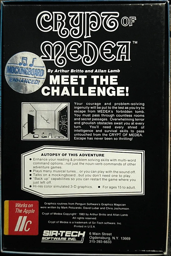 Crypt of Medea box back
