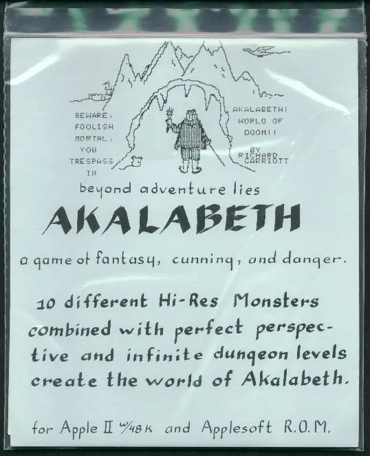 Akalabeth: World of Doom box art