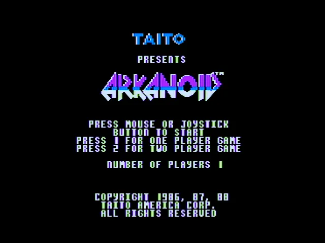 Arkanoid screenshot