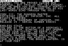 Backdrop artwork for Zork III: The Dungeon Master
