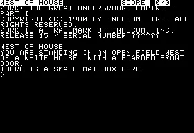 Backdrop artwork for Zork I: The Great Underground Empire