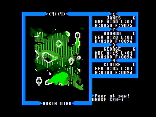 Backdrop artwork for Ultima III: Exodus