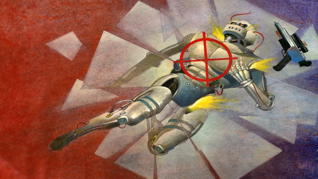 Backdrop artwork for Robotron: 2084
