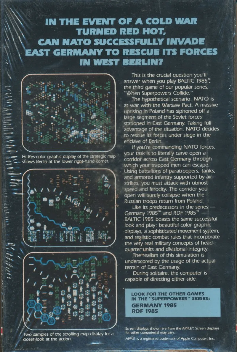 Baltic 1985: Corridor to Berlin box back