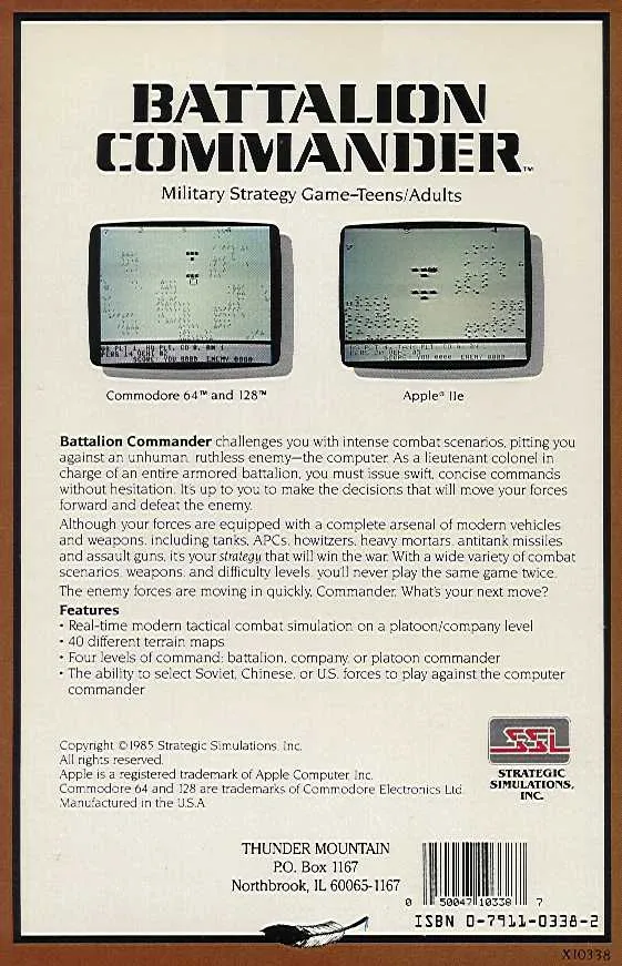 Battalion Commander box back