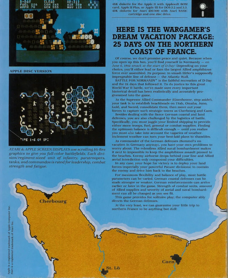 Battle for Normandy box back