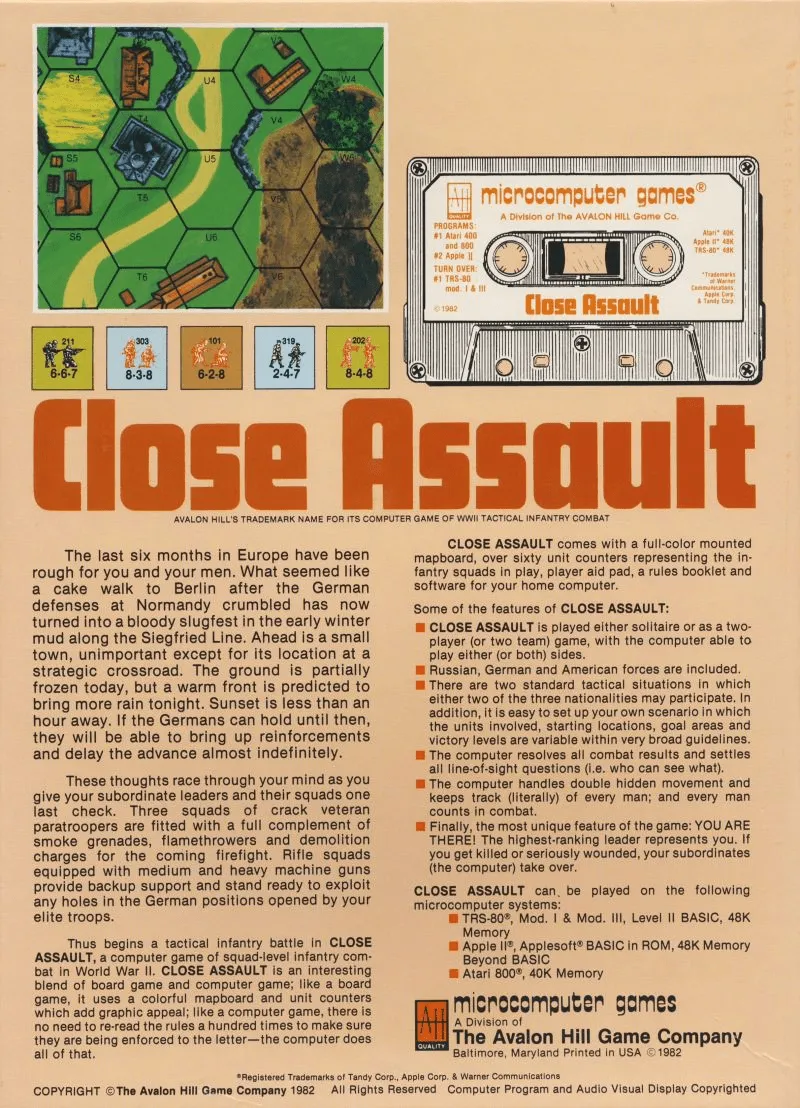 Close Assault box back