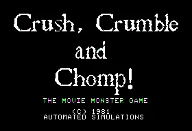 Crush, Crumble and Chomp! screenshot