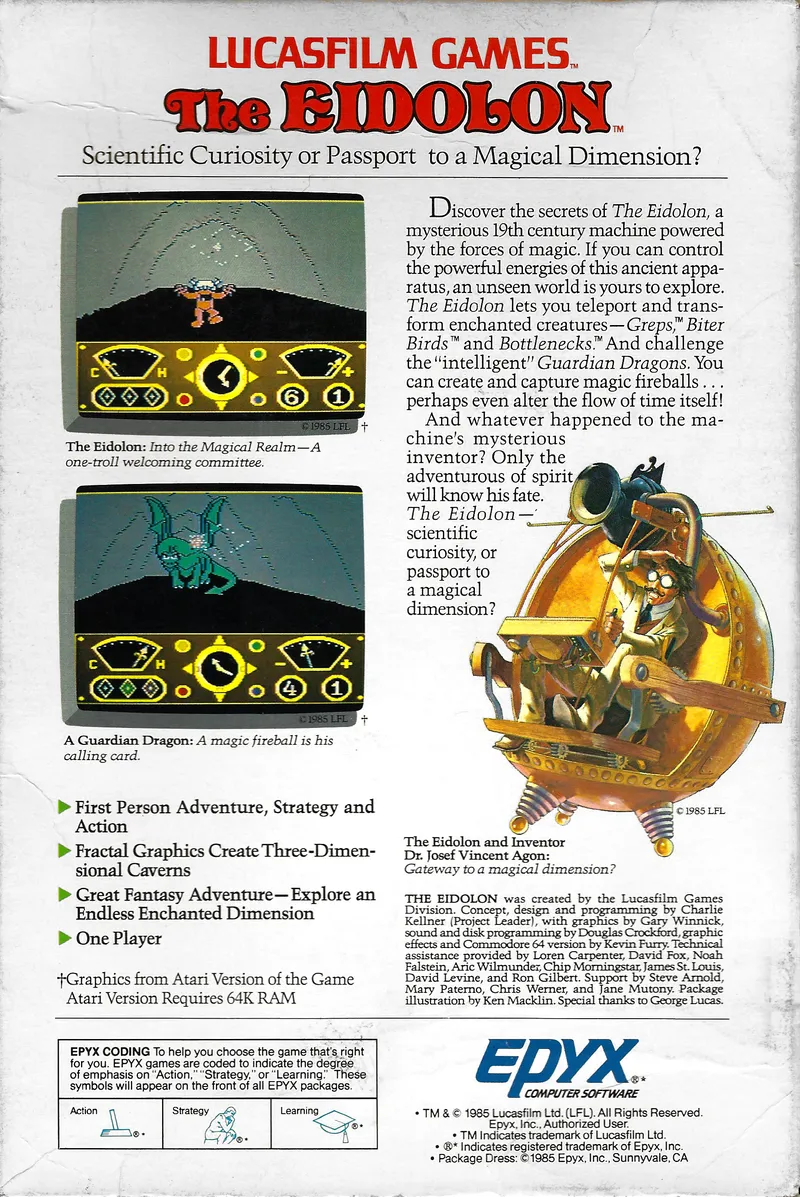 The Eidolon box back