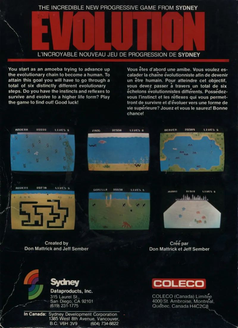 Evolution box back