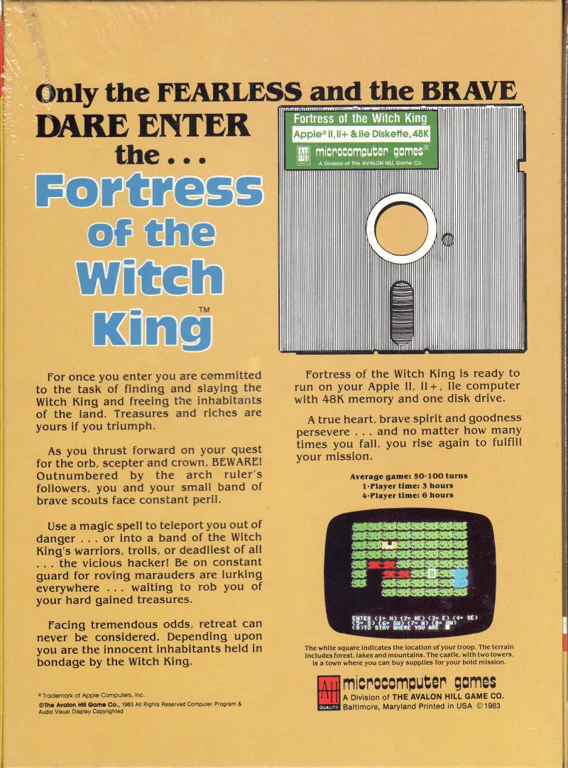 Fortress of the Witch King box back