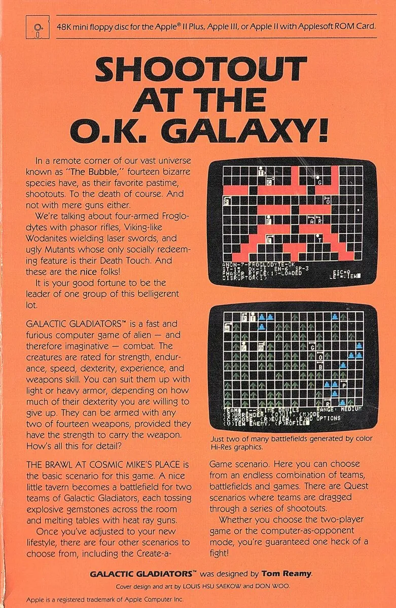 Galactic Gladiators box back