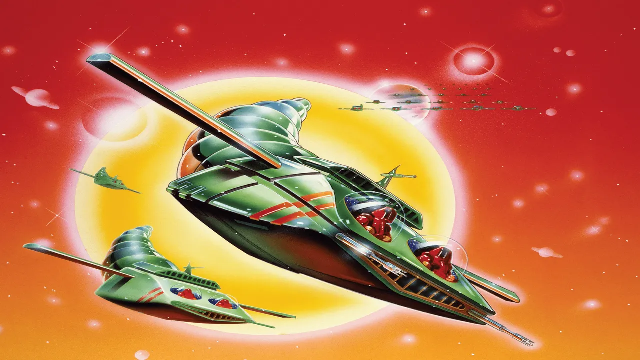Backdrop artwork for Galaxian