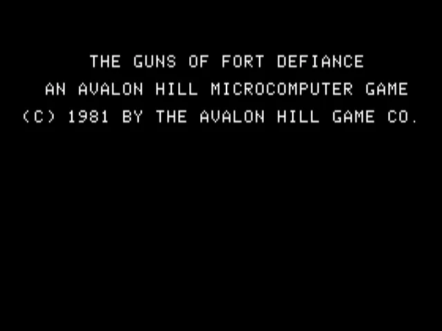 Guns of Fort Defiance screenshot