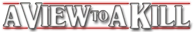 James Bond 007: A View to a Kill logo