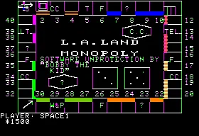 Backdrop artwork for L.A. Land Monopoly
