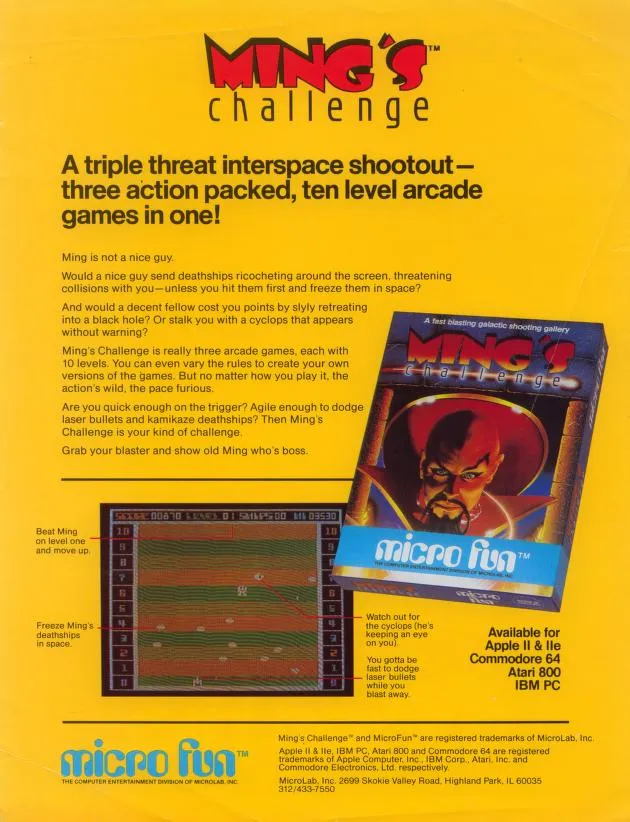 Ming's Challenge box back