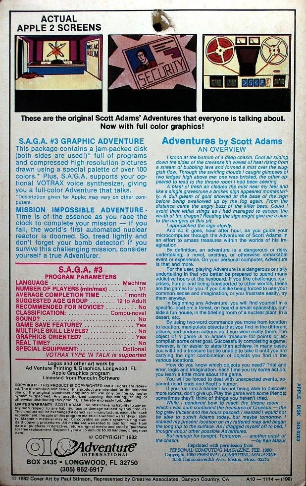 Mission Impossible box back