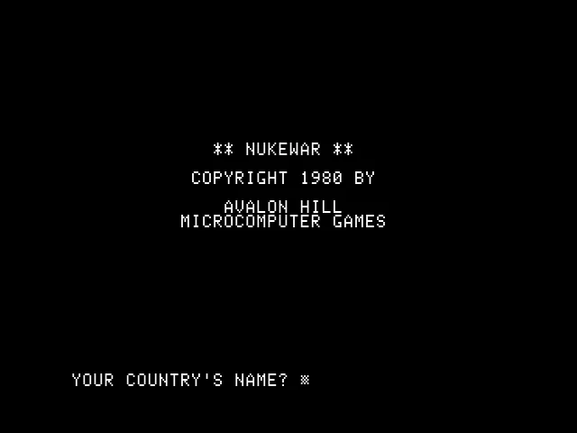 Nukewar screenshot