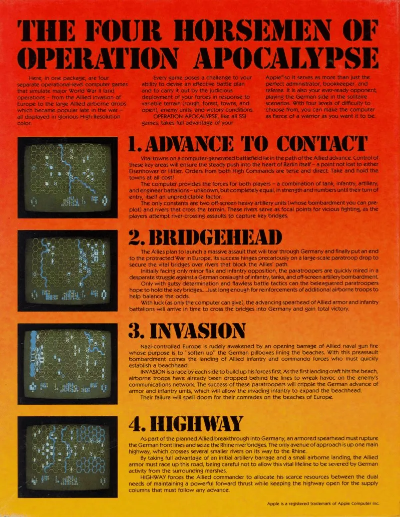 Operation Apocalypse box back