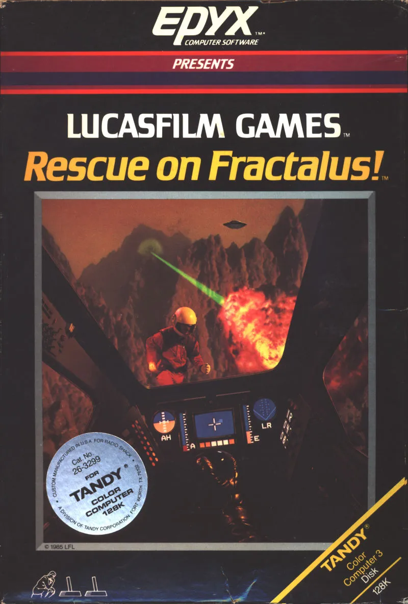 Rescue on Fractalus box art