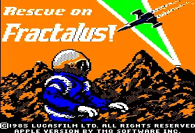 Rescue on Fractalus screenshot