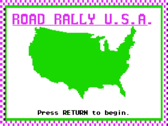 Road Rally U.S.A. screenshot
