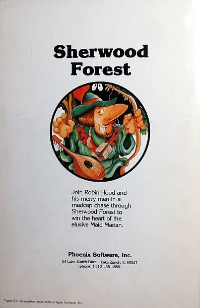 Sherwood Forest box back
