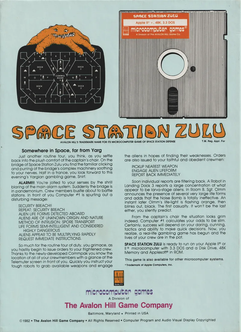 Space Station Zulu box back