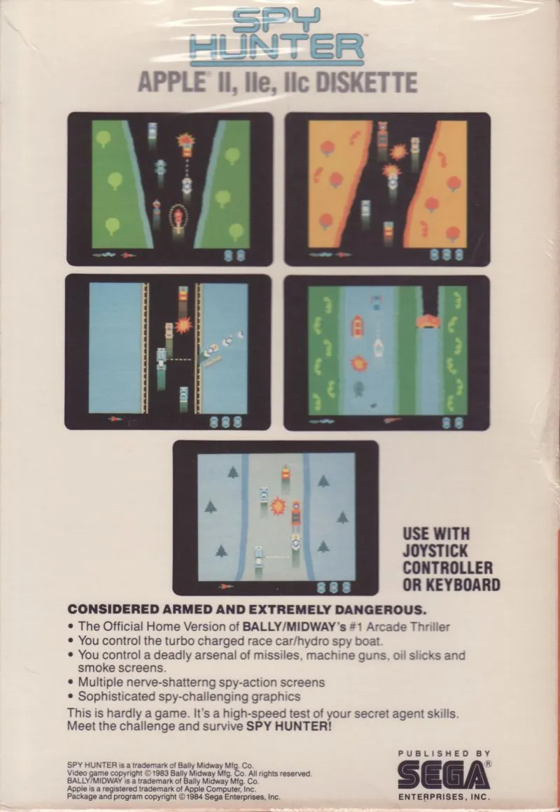 Spy Hunter box back