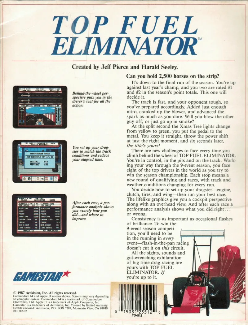 Top Fuel Eliminator box back