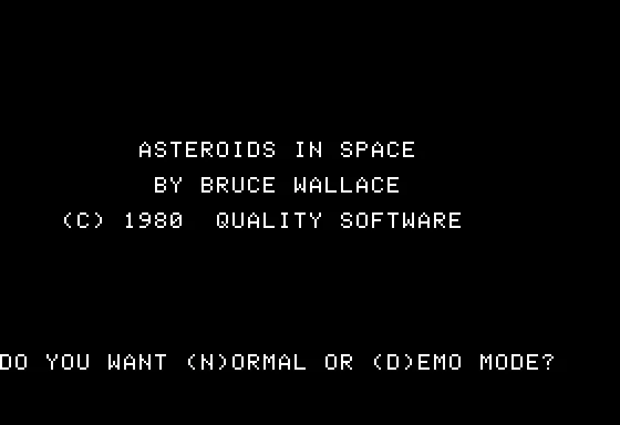 Asteroids in Space screenshot