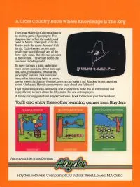 The Great Maine to California Race box back