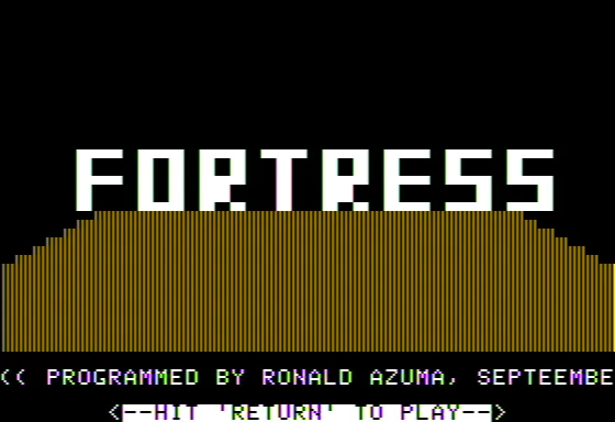 Fortress (SoftSide Magazine) screenshot