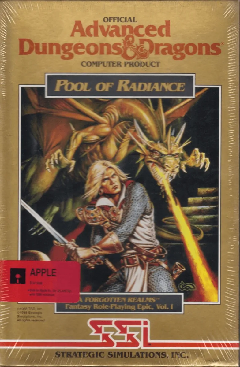 Backdrop artwork for Pool of Radiance v1.1